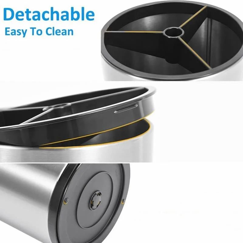 Stainless Steel Kitchen Utensil Holder with Drain Hole