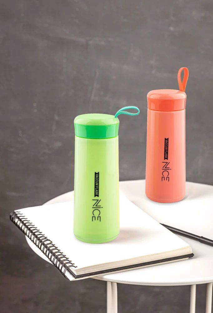 NICE Pastel Vacuum Flask – 360° Leakproof, 300ml Thermo Bottle