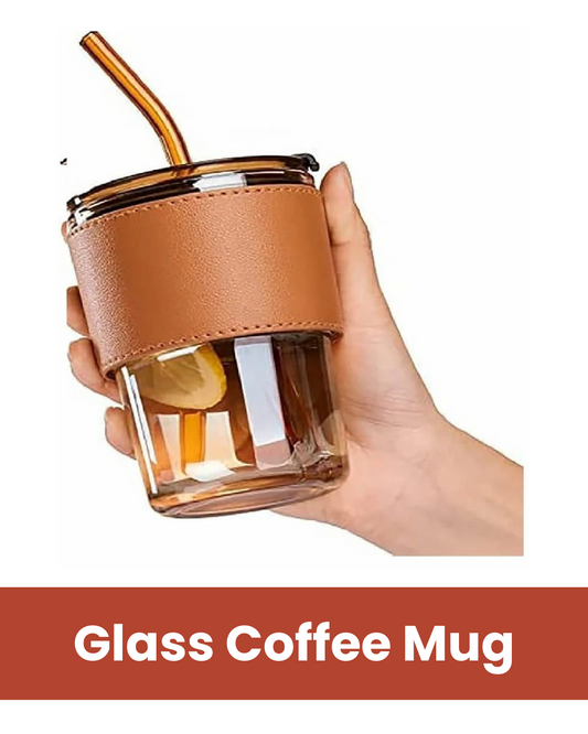 Glass Coffee Mug ( 400ML )